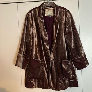 Velvet blazer, size Large, Cartonnier for Anthropologie